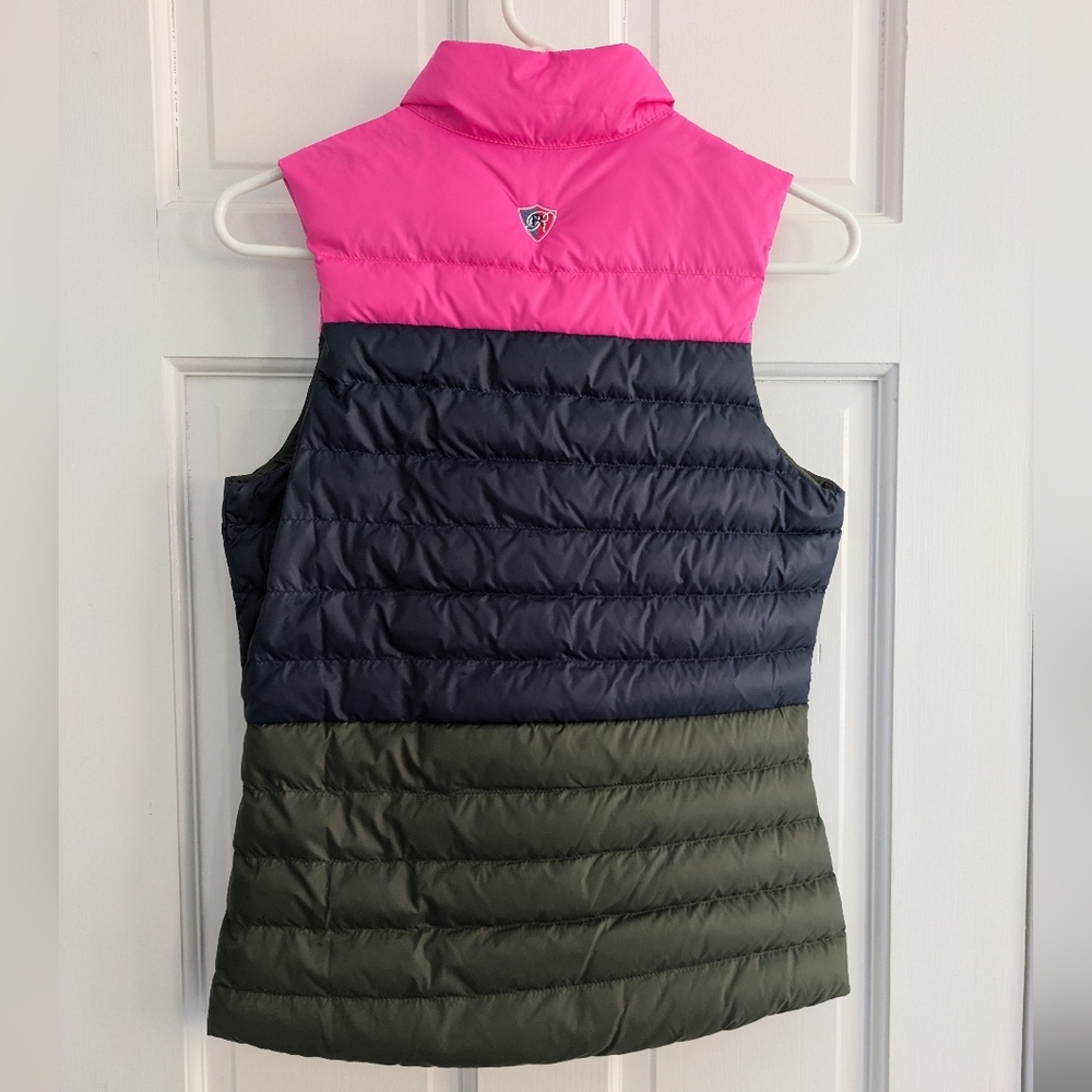 G/Fore women's color block puffer vest size XS golf athleisure outdoors hiking - Picture 8 of 9